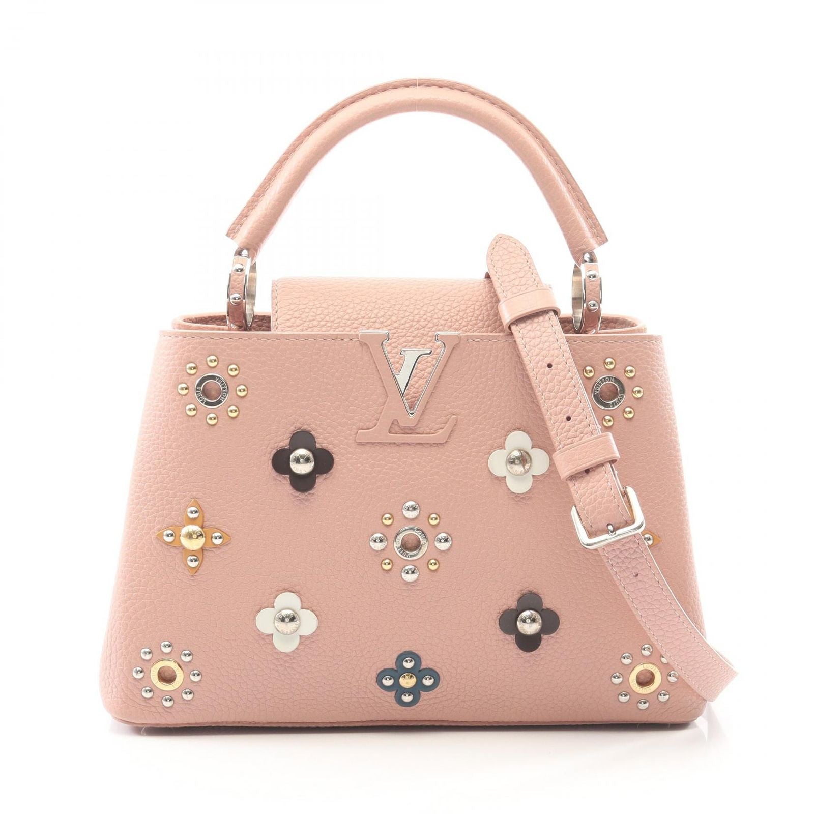 Louis Vuitton Handbag Capucines Magnolia Leather BB