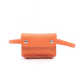 Hermes Waist Bag Pochette Green Orange Leather