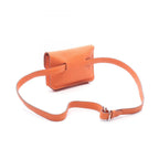 Hermes Waist Bag Pochette Green Orange Leather — view 2