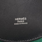 Hermes Backpack a Dos All Back Green Black Canvas Leather All T&c — view 4