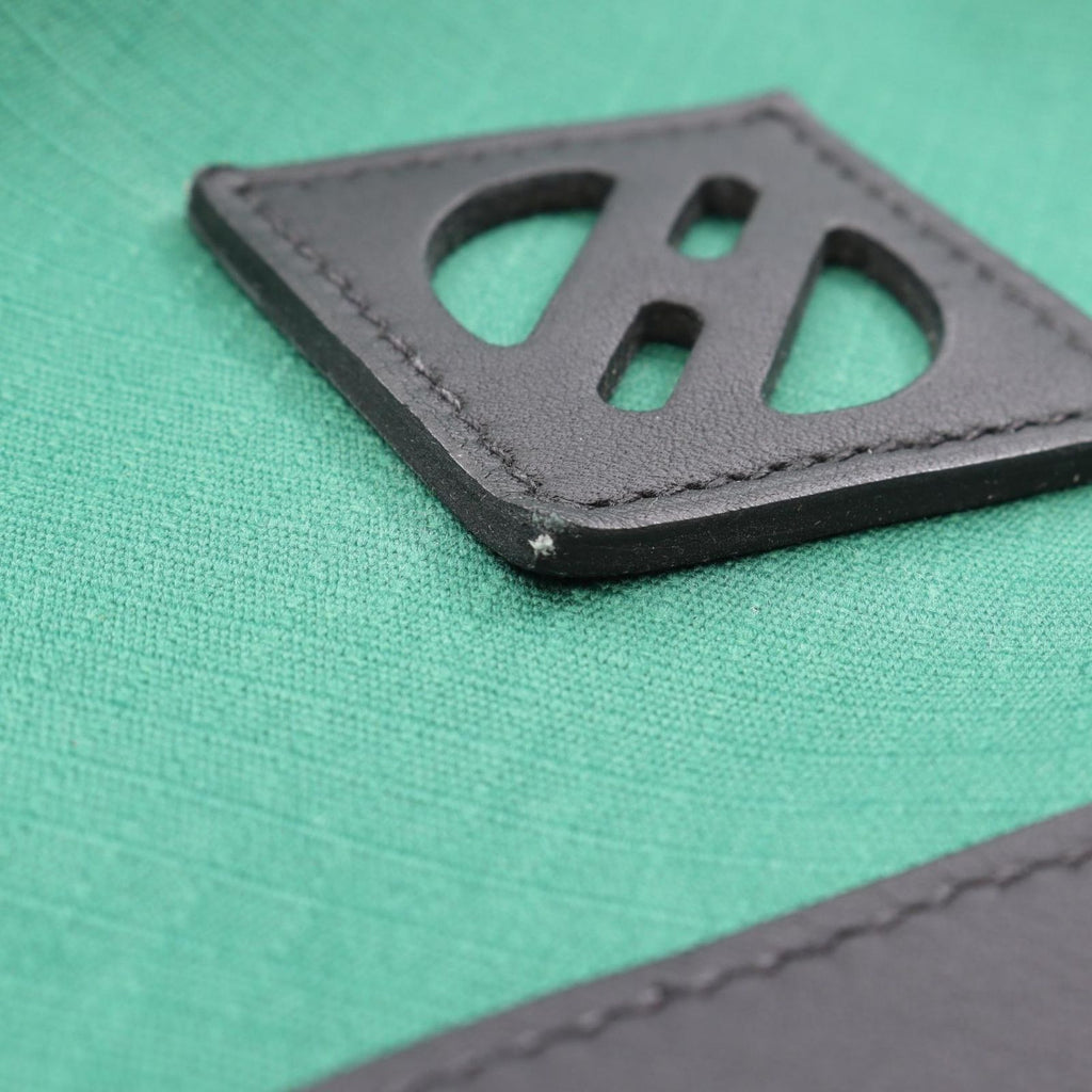Hermes Backpack a Dos All Back Green Black Canvas Leather All T&c — view 6