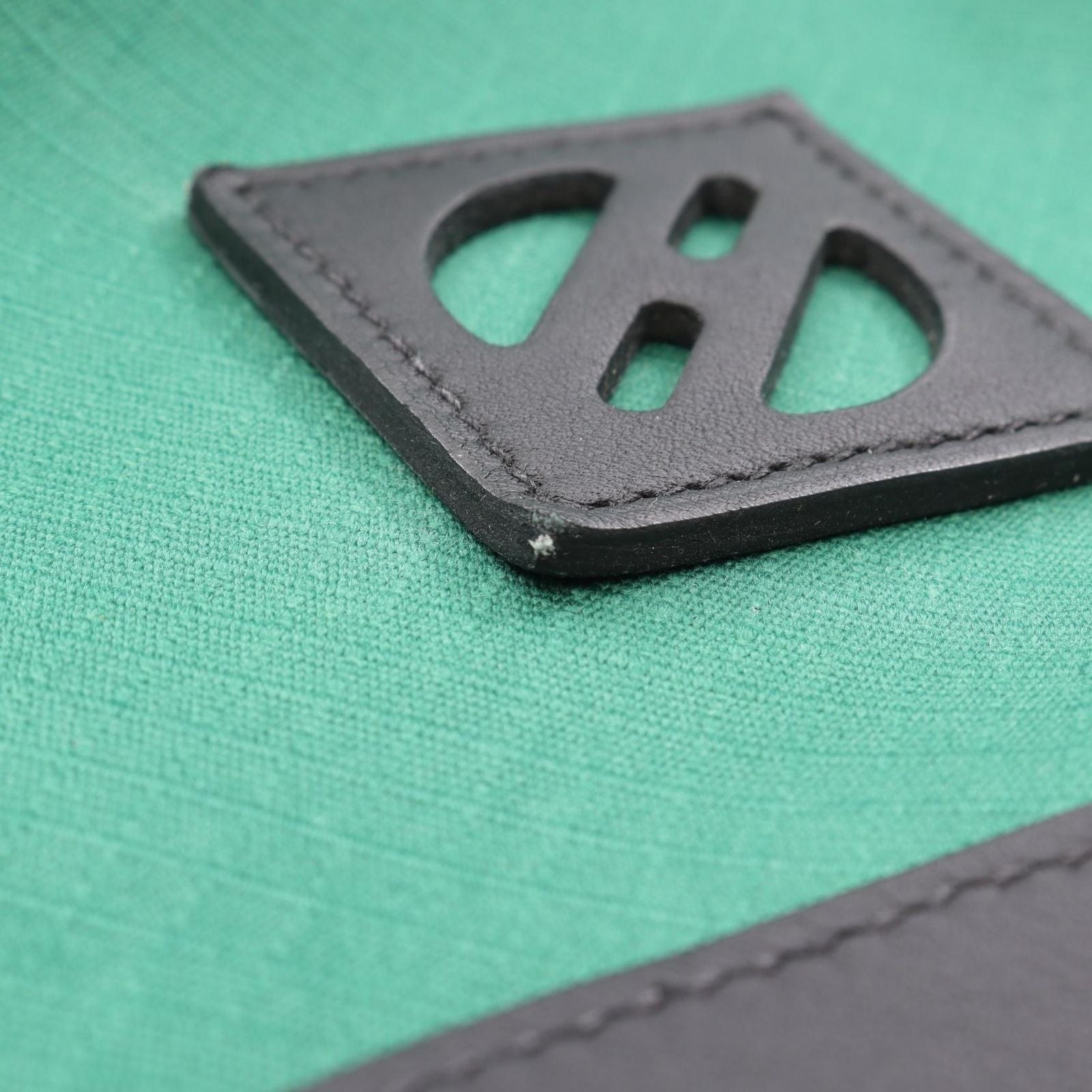 Hermes Backpack a Dos All Back Green Black Canvas Leather All T&c — view 6