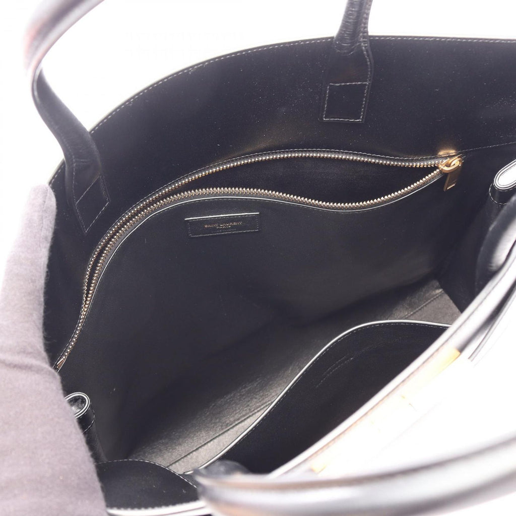 Saint Laurent Paris Tote Manhattan Black Leather — view 3