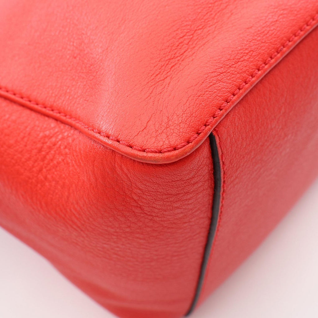 Loewe Shoulder Bag Bucket 2-Way Red Multi Leather Chain — view 8