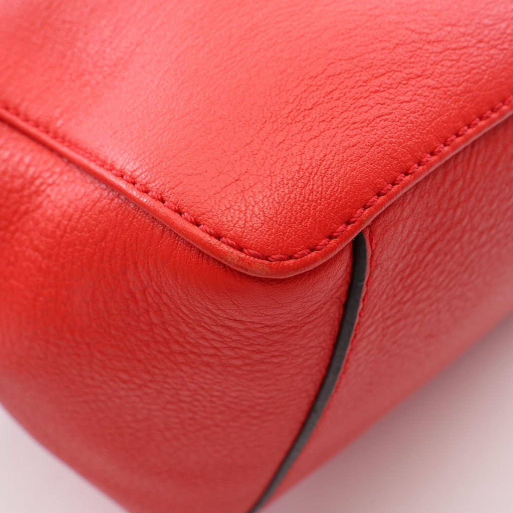Loewe Shoulder Bag Bucket 2-Way Red Multi Leather Chain — view 5