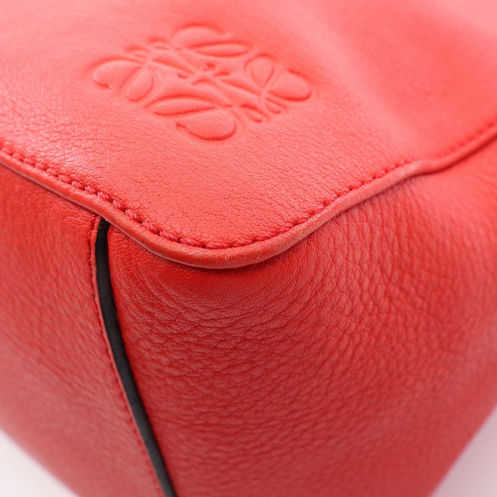 Loewe Shoulder Bag Bucket 2-Way Red Multi Leather Chain — view 7