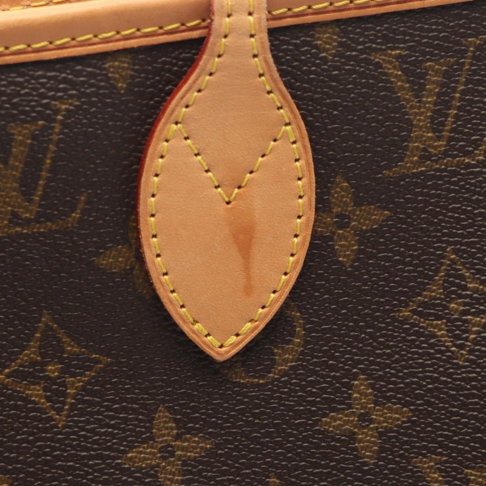 Louis Vuitton Tote Neverfull MM Monogram Canvas Leather — view 9