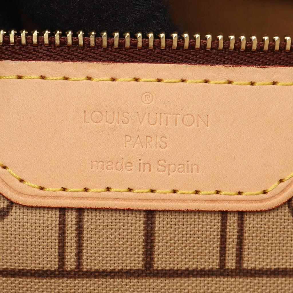 Louis Vuitton Tote Neverfull MM Monogram Canvas Leather — view 4
