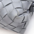 Bottega Veneta Shoulder Bag Loop Intrecciato Gray Leather Mini — view 8
