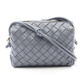 Bottega Veneta Shoulder Bag Loop Intrecciato Gray Leather Mini