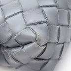 Bottega Veneta Shoulder Bag Loop Intrecciato Gray Leather Mini — view 9