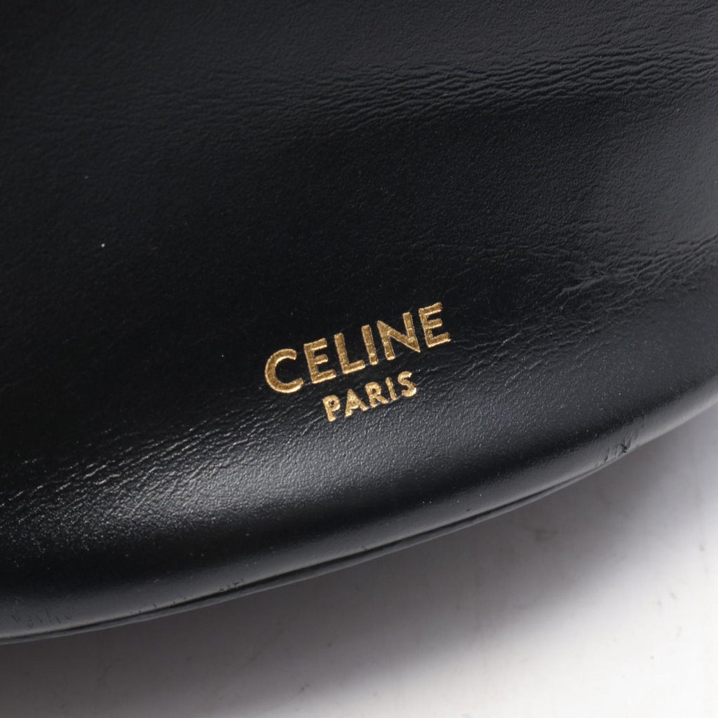Celine Shoulder Bag Cles Sea Bucket Black Leather — view 4