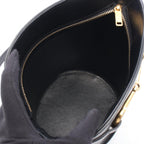 Celine Shoulder Bag Cles Sea Bucket Black Leather — view 3