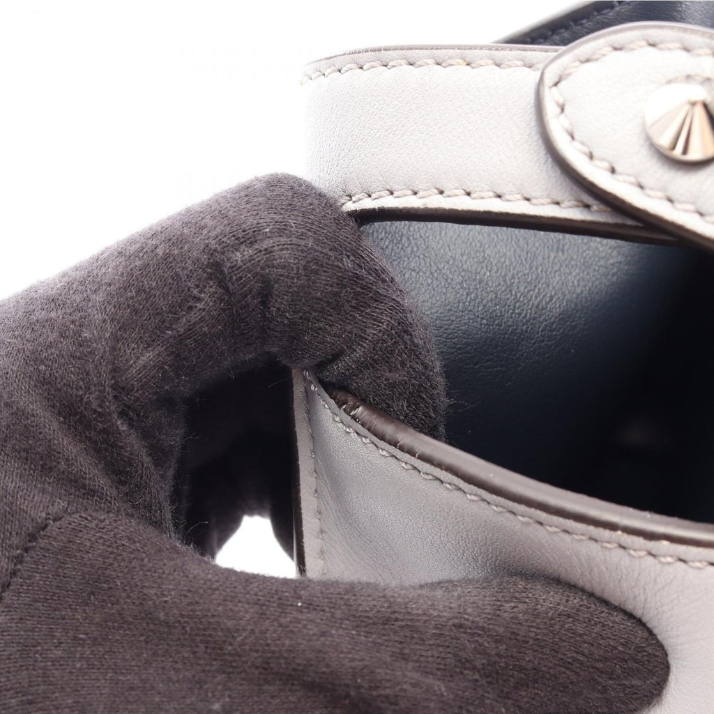 Fendi Handbag Peekaboo Essential 2-Way Light Gray — view 9