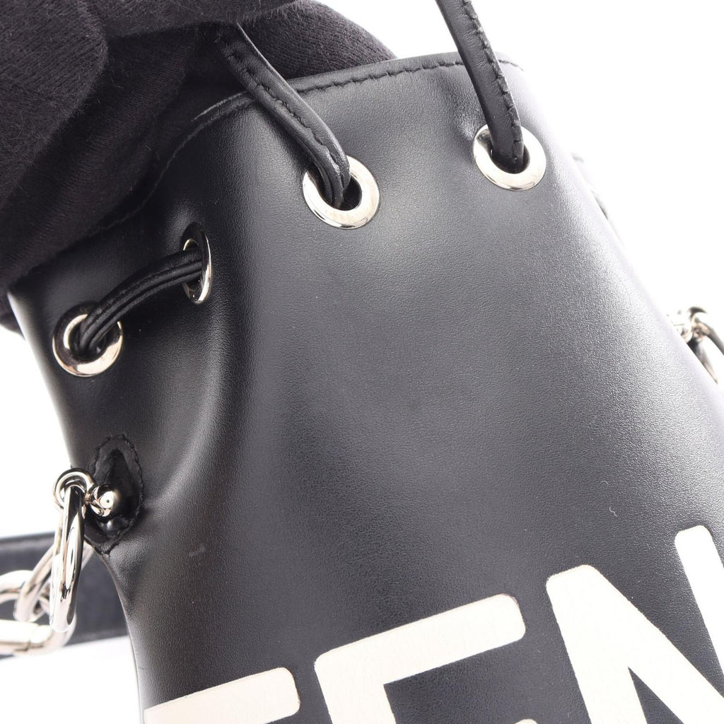 Fendi Handbag Mini Montresor 2-Way Black Leather — view 8