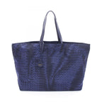 Bottega Veneta Tote Intreccio Illusion Blue Nylon Leather