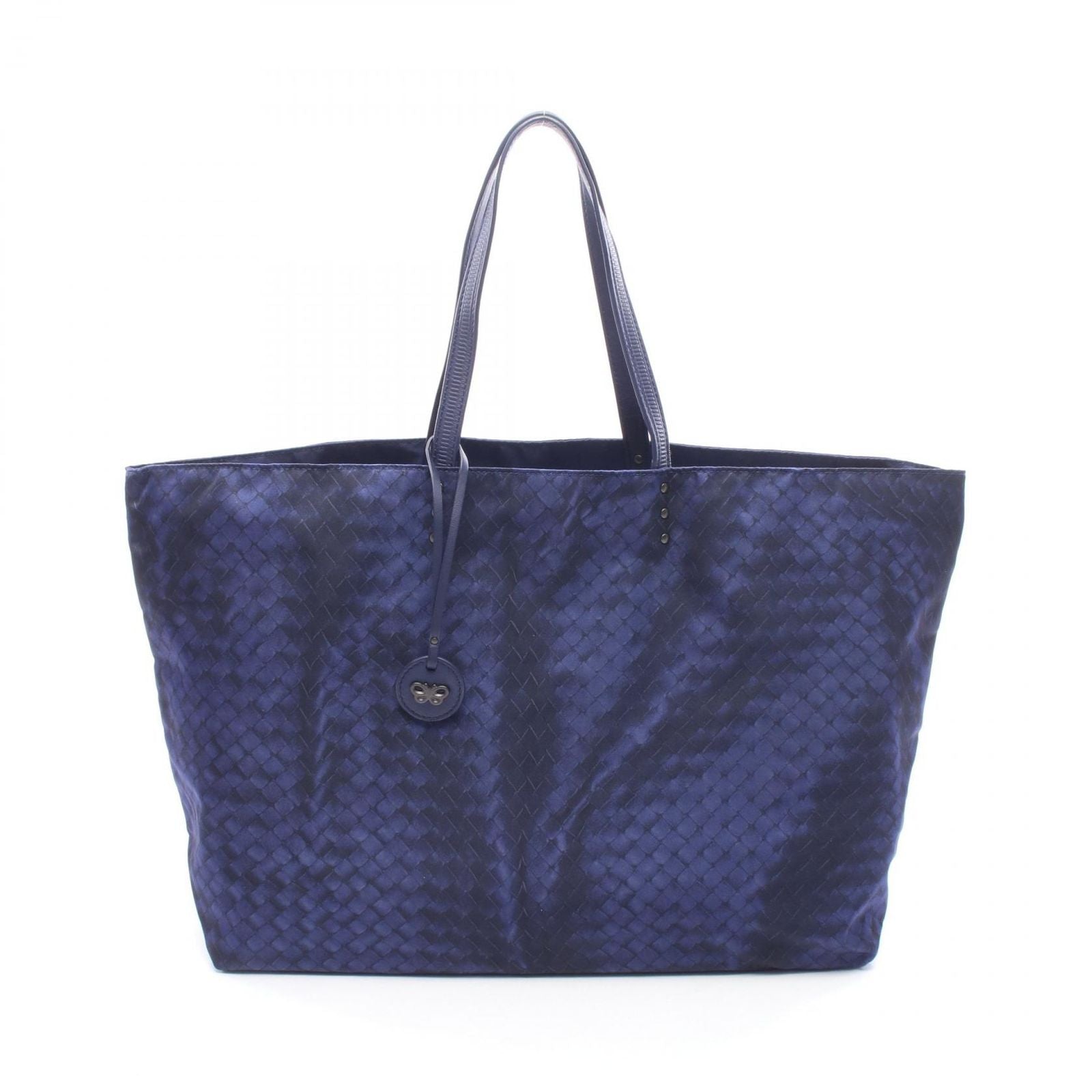 Bottega Veneta Tote Intreccio Illusion Blue Nylon Leather