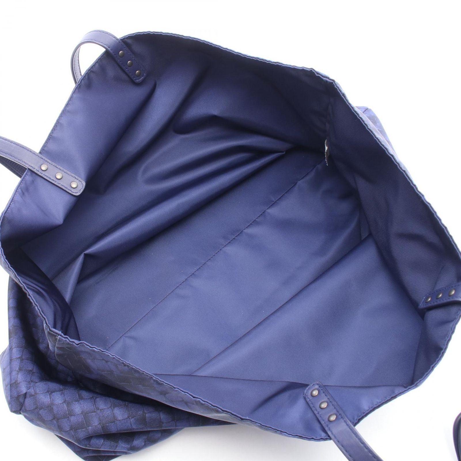 Bottega Veneta Tote Intreccio Illusion Blue Nylon Leather — view 3