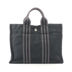 Hermes Tote Fourre Tout PM Black Canvas
