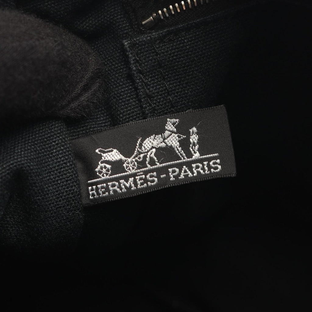 Hermes Tote Fourre Tout PM Black Canvas — view 4