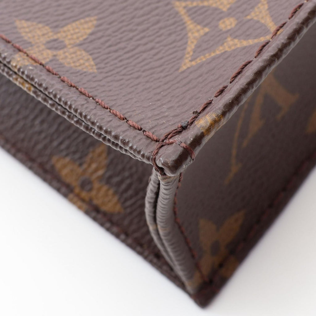Louis Vuitton Handbag Sac Plat Monogram 2-Way Canvas Leather Petite — view 9