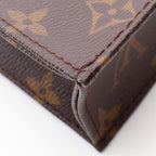 Louis Vuitton Handbag Sac Plat Monogram 2-Way Canvas Leather Petite — view 9