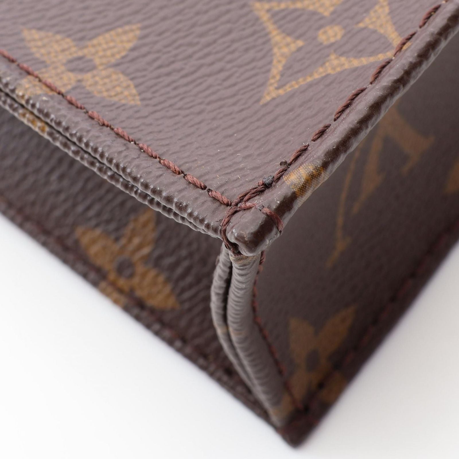 Louis Vuitton Handbag Sac Plat Monogram 2-Way Canvas Leather Petite — view 9