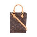 Louis Vuitton Handbag Sac Plat Monogram 2-Way Canvas Leather Petite