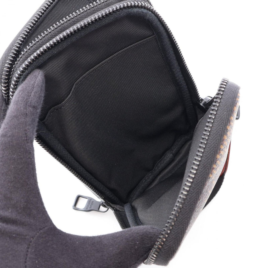 Louis Vuitton Shoulder Bag Double Phone Pouch Canvas Leather — view 4