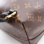 Louis Vuitton Backpack Montsouris NM PM Monogram Noir Canvas Leather — view 7