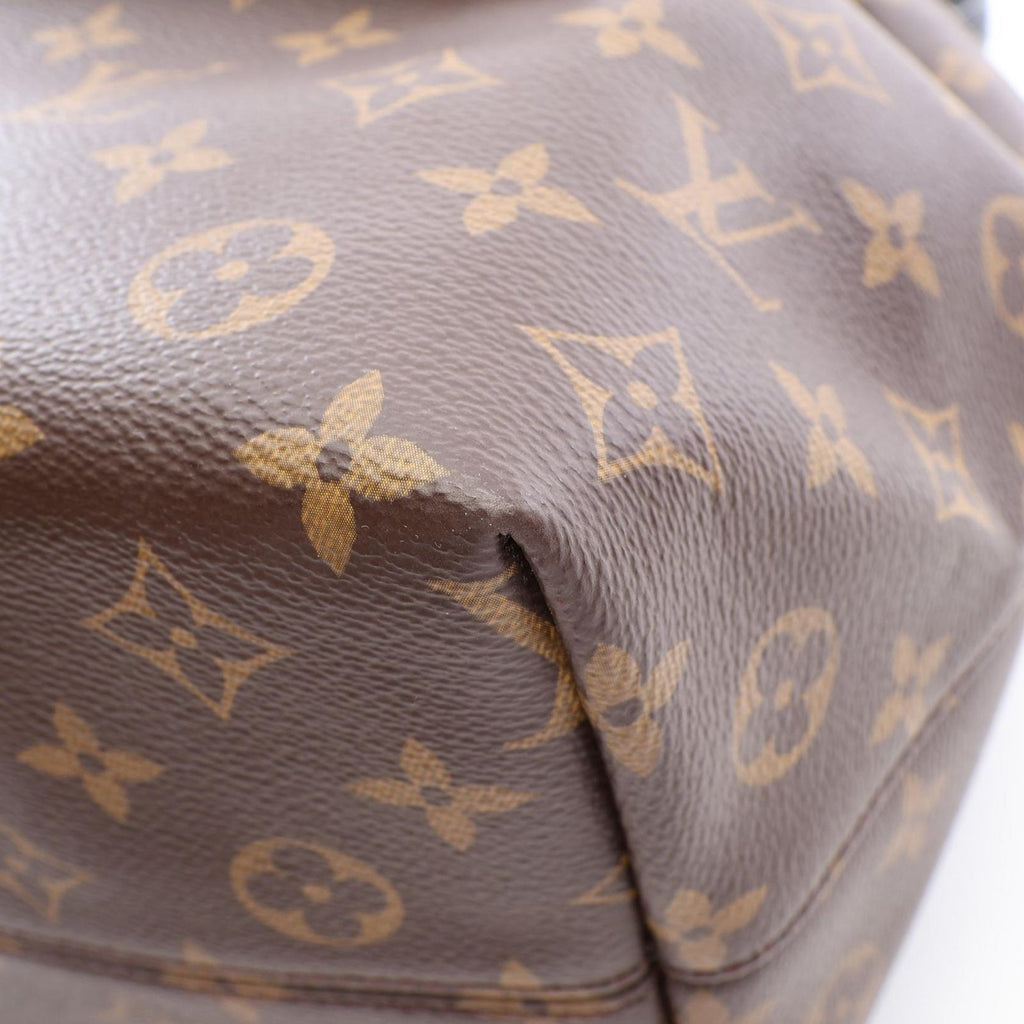 Louis Vuitton Backpack Montsouris NM PM Monogram Noir Canvas Leather — view 8