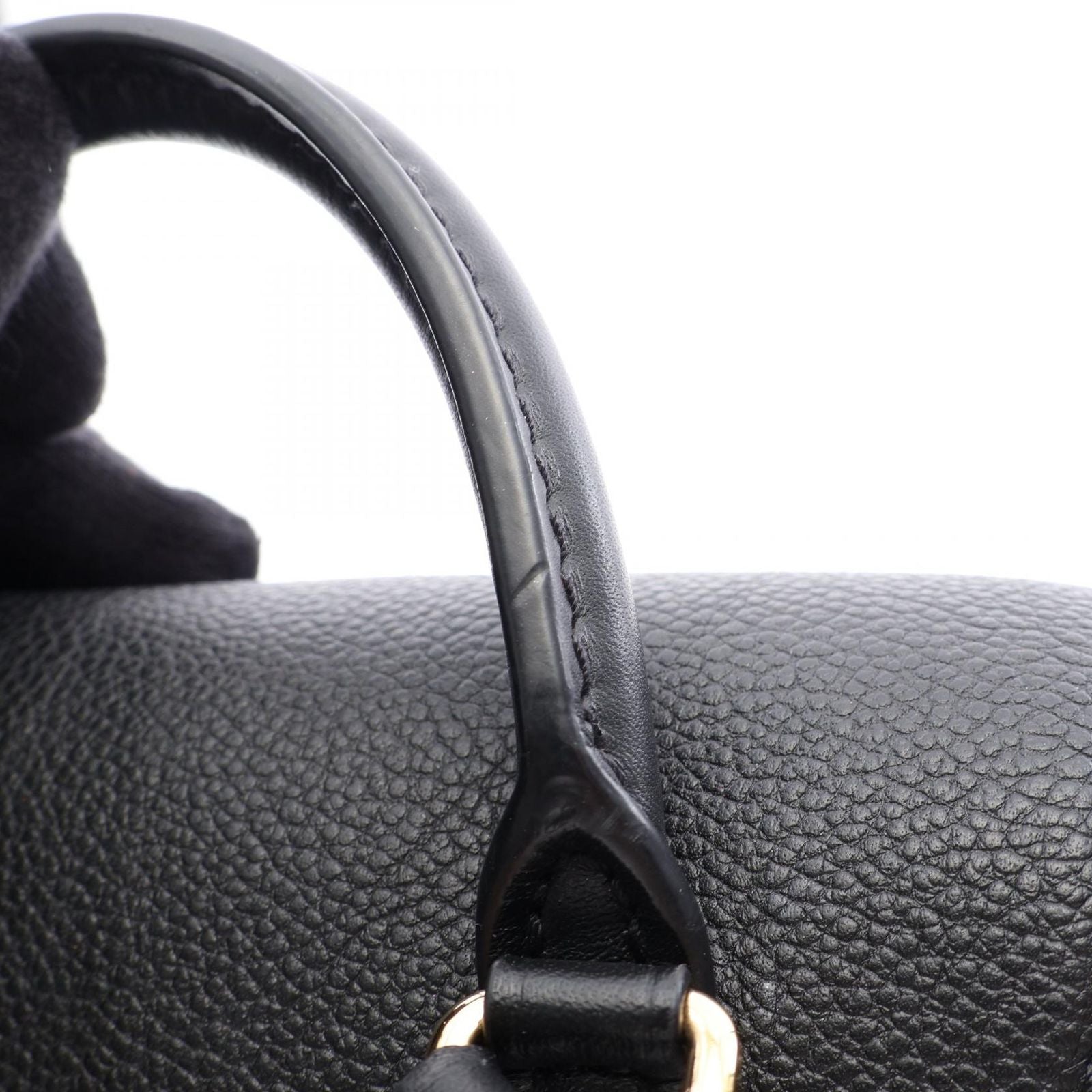 Louis Vuitton Backpack Montsouris NM PM Monogram Noir Canvas Leather — view 5