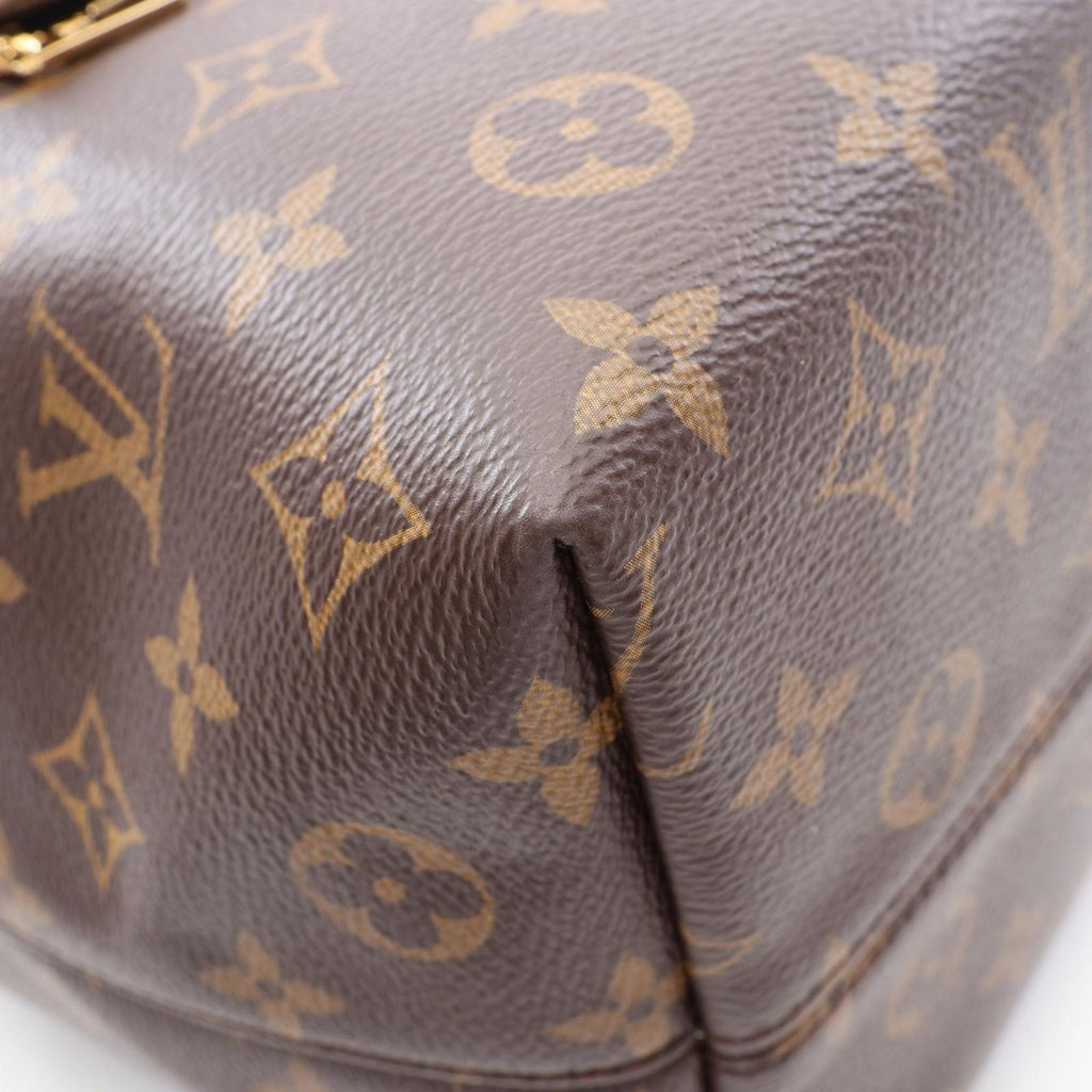 Louis Vuitton Backpack Montsouris NM PM Monogram Noir Canvas Leather — view 9