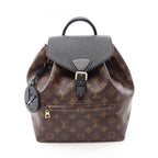 Louis Vuitton Backpack Montsouris NM PM Monogram Noir Canvas Leather