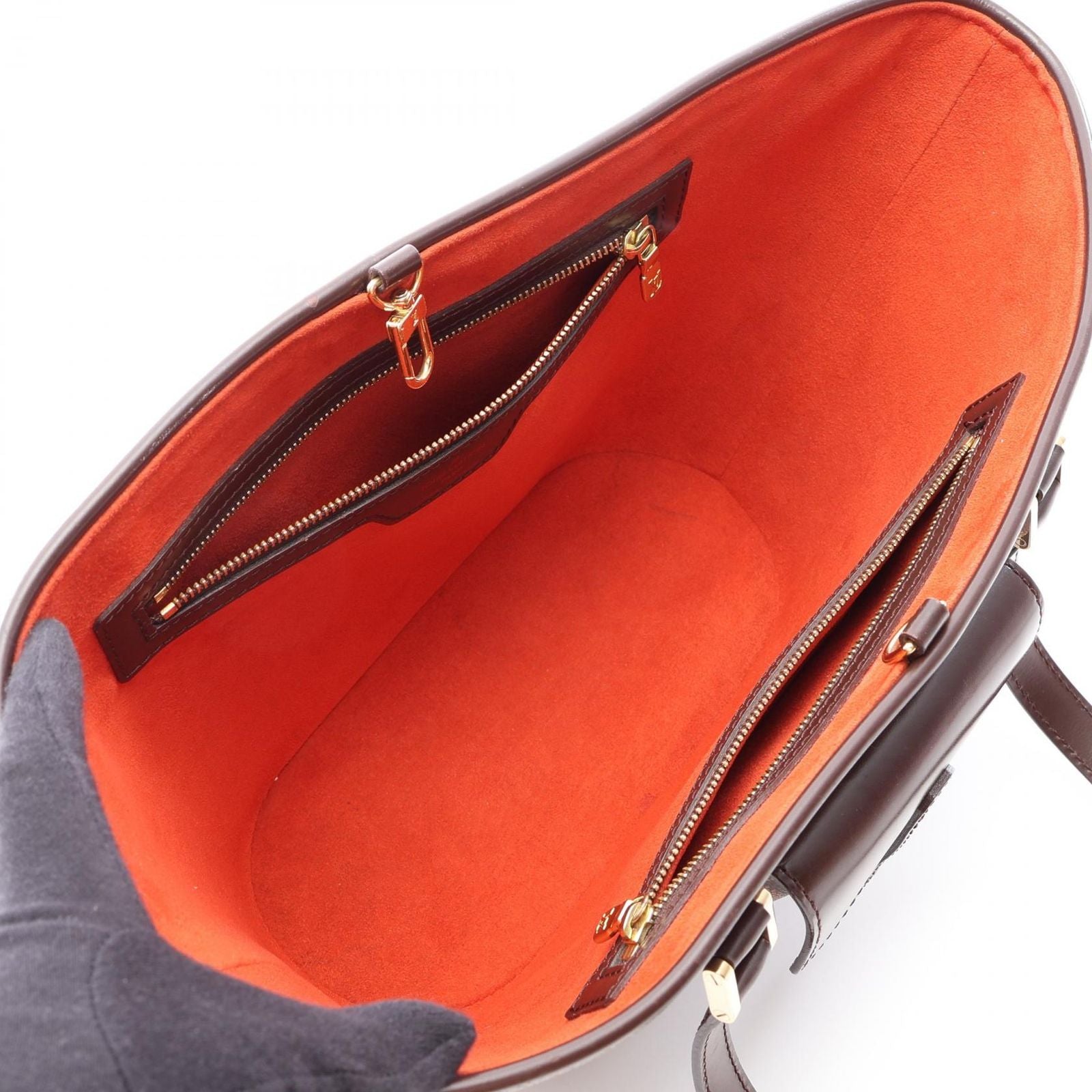 Louis Vuitton Tote Manosque PM Damier Ebene Canvas Leather — view 3