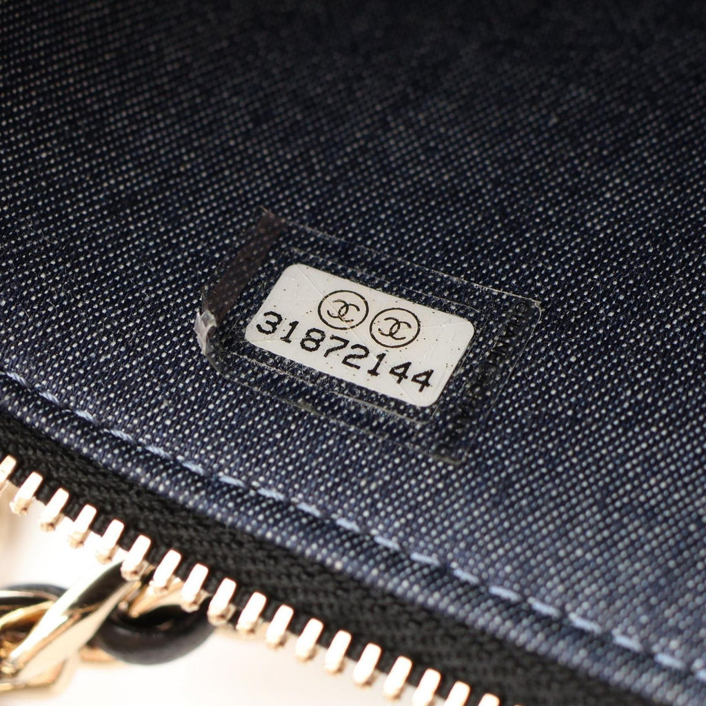 Chanel Shoulder Bag Quilted Vanity Black Lambskin Chain — view 5
