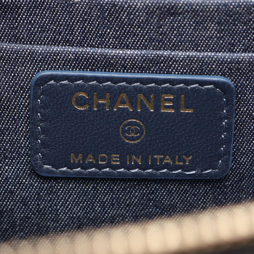 Chanel Shoulder Bag Quilted Vanity Black Lambskin Chain — view 4