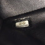 Chanel Shoulder Bag Mini Quilted Black Caviar Leather Chain — view 5