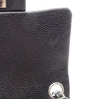 Chanel Shoulder Bag Mini Quilted Black Caviar Leather Chain — view 7
