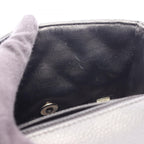 Chanel Shoulder Bag Mini Quilted Black Caviar Leather Chain — view 6