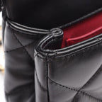 Chanel Shoulder Bag Quilted Small Flap Black Lambskin Chain — view 7