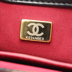 Chanel Shoulder Bag Quilted Small Flap Black Lambskin Chain — view 5