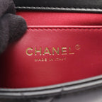 Chanel Shoulder Bag Quilted Small Flap Black Lambskin Chain — view 4