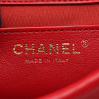 Chanel Backpack Quilted Small Chain Red Lambskin Icon Charm — view 4