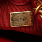 Chanel Backpack Quilted Small Chain Red Lambskin Icon Charm — view 5