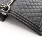 Chanel Shoulder Bag Boy Black Lambskin Boy Chain — view 8