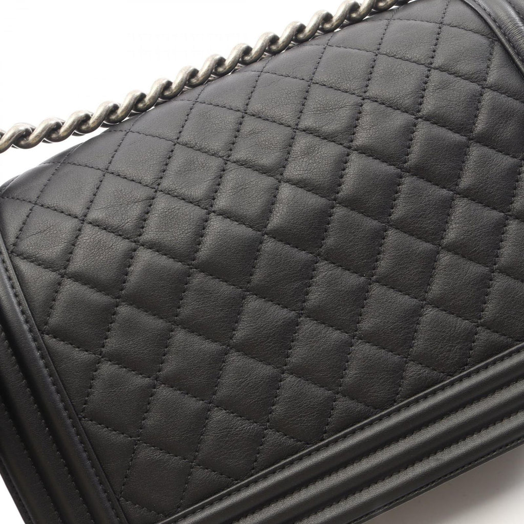 Chanel Shoulder Bag Boy Black Lambskin Boy Chain — view 9