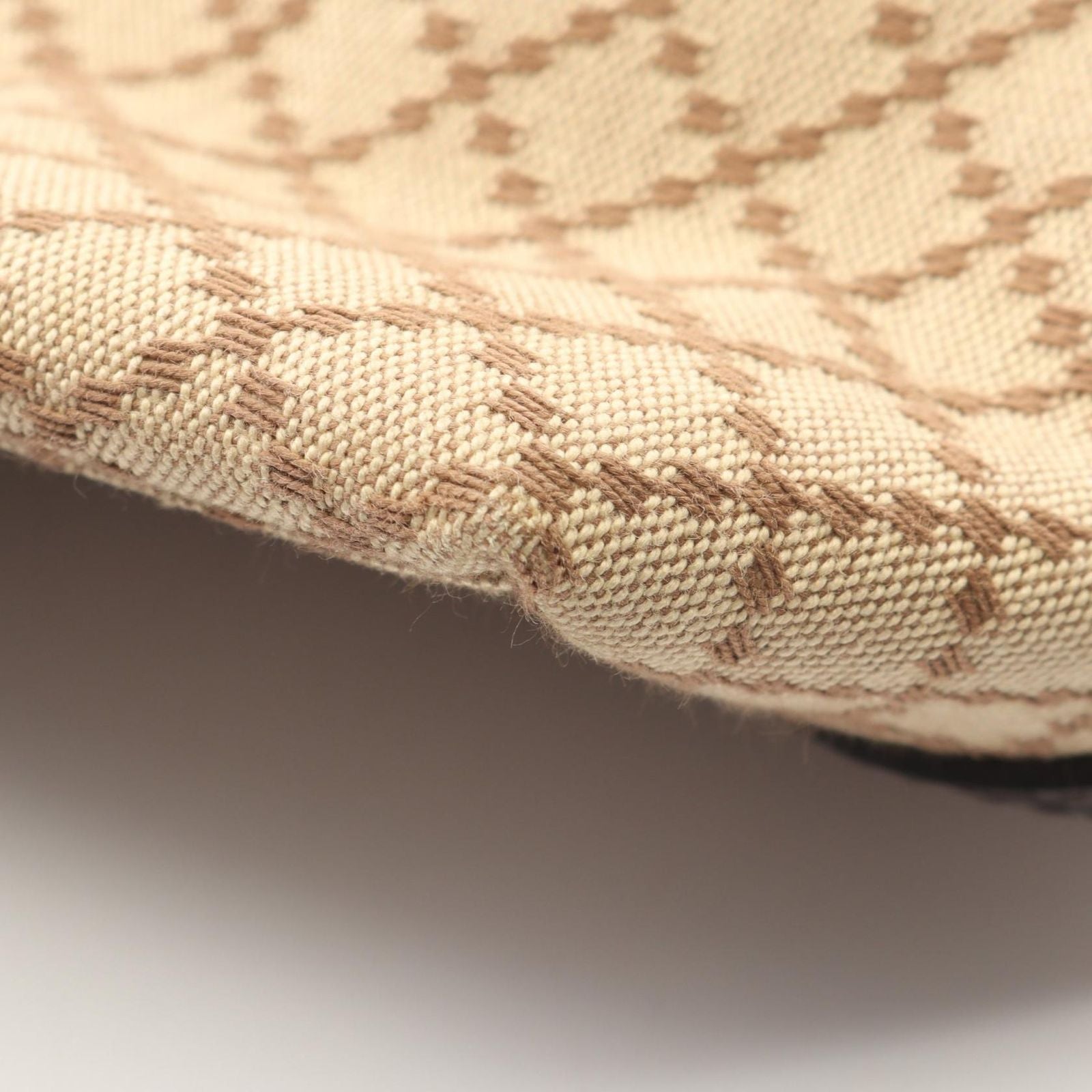 Gucci Tote Diamante Beige Brown Canvas Leather Dimante — view 6