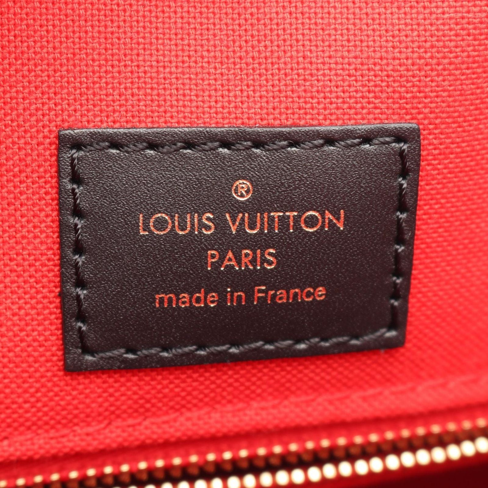 Louis Vuitton Tote On The Go MM Monogram Giant Reverse Canvas Leather — view 4