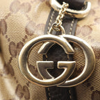 Gucci Tote Interlocking GG Crystal Way Beige Brown Canvas Leather Abbey 2-Way — view 8